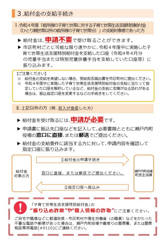 子育て世帯生活支援特別給付金のご案内2